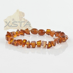 Amber bracelet with screw clasp